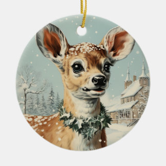 Round Trendy Layers, Xmas Ceramic Tree Decoration