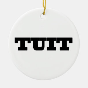 Round Tuit Ceramic Tree Decoration
