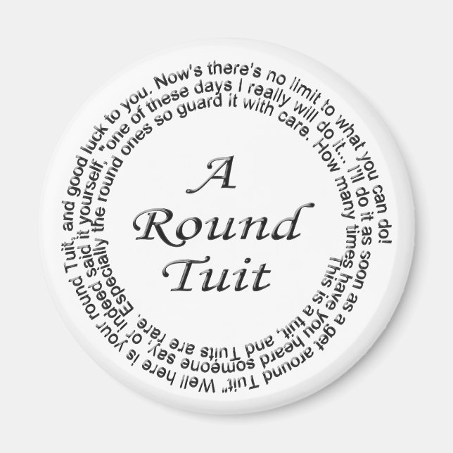 Round Tuit Magnet (Front)