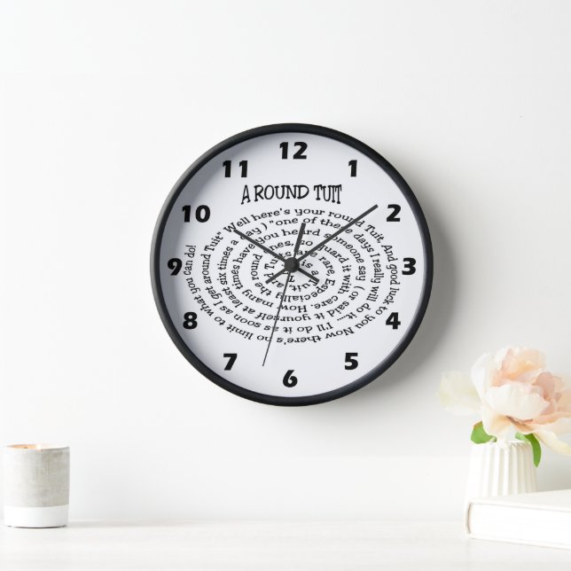 Round Tuit Wall Clock (Home)