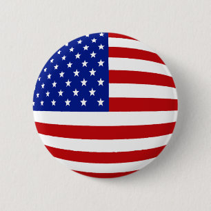 ROUND US FLAG 6 CM ROUND BADGE