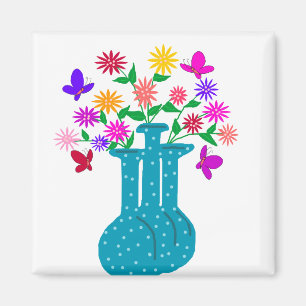 round vases magnet