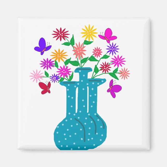 round vases magnet (Front)