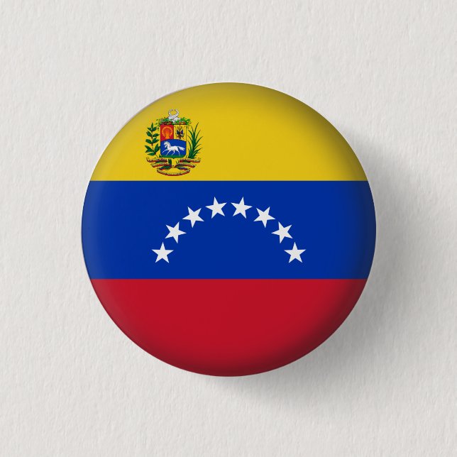 Round Venezuela 3 Cm Round Badge (Front)