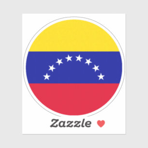 Round Venezuelan Flag
