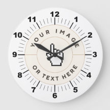 Round Wall Clock 10.75" - Custom (add image/text)