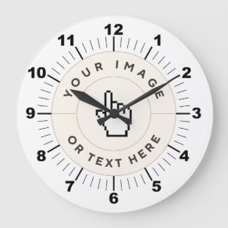 Round Wall Clock 10.75" - Custom (add image/text) 