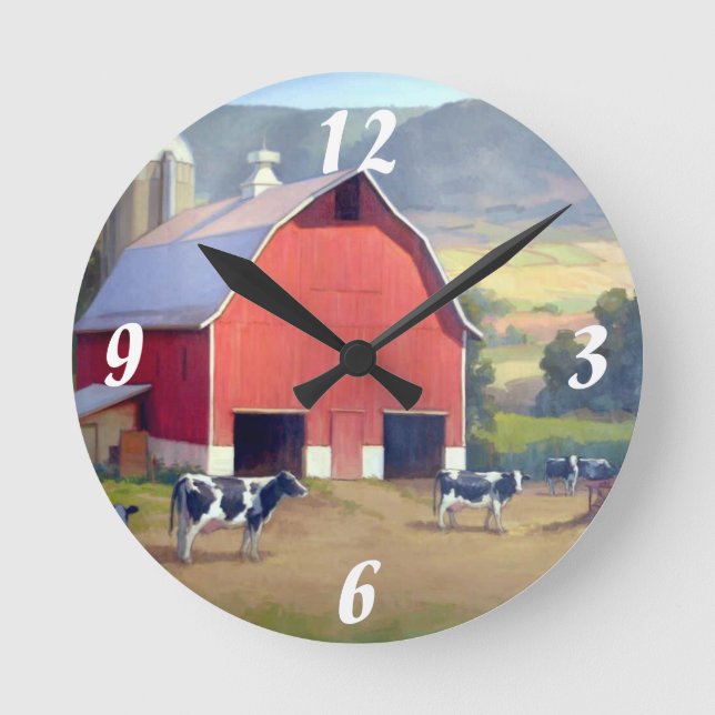Round Wall Clock/Farm Clock (Front)