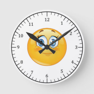 Round Wall Clock/Pink Face Clock