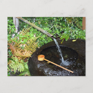 round water basin postcard