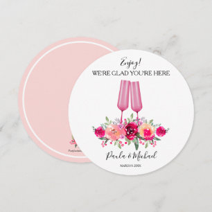 Round Wedding Rehearsal Dinner Plate Thank You