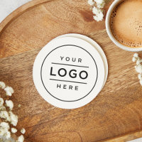 Round White Custom Business Logo Branded