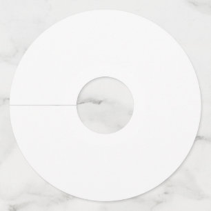 Round Wine Glass Tags, Standard Matte Wine Glass Tag