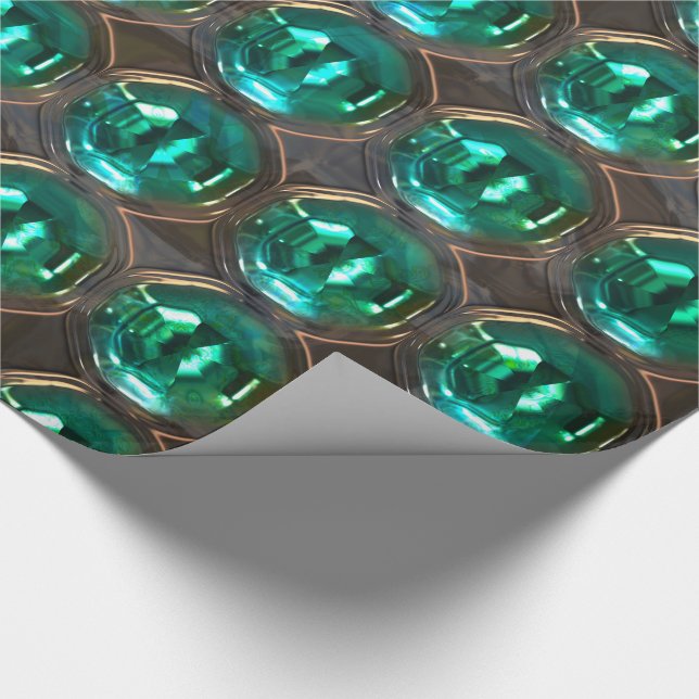 Roundabout Vanity Elegant Pattern Wrapping Paper (Corner)