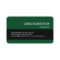 Rounded Corner Black Forest Green Business Card