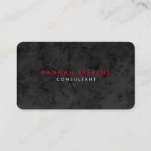 Rounded Corner Grey Pattern Red Professional Business Card