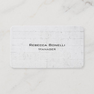Rounded Corner Wall Brick Unique Modern Minimalist Business Card