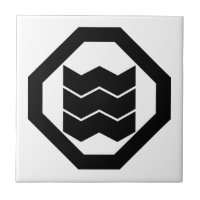 Rounded corner with three chiseled patterns