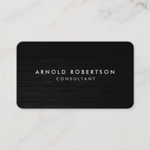 Rounded Corner Wood Professional Business Card