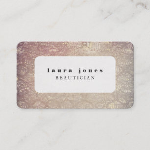 Rounded Corners Snake Skin Print Fashion Template Business Card