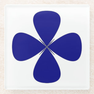ROUNDED CROSS GLASS COASTER
