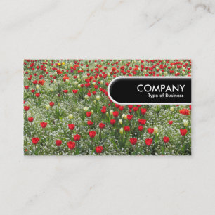 Rounded Edge Tag - Bed of Tulips