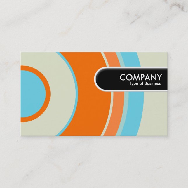 Rounded Edge Tag - Colourful  Circle 03 (Front)