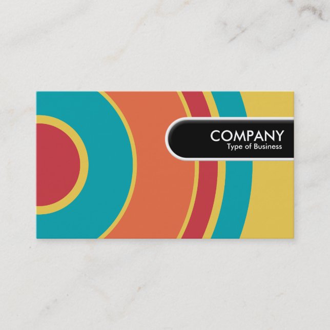 Rounded Edge Tag - Colourful  Circle 05 (Front)