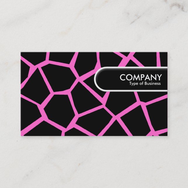 Rounded Edge Tag - GoGiraffe Pink FF66CC (Front)