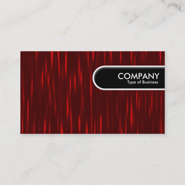 Rounded Edge Tag - Red Streaks (Front)