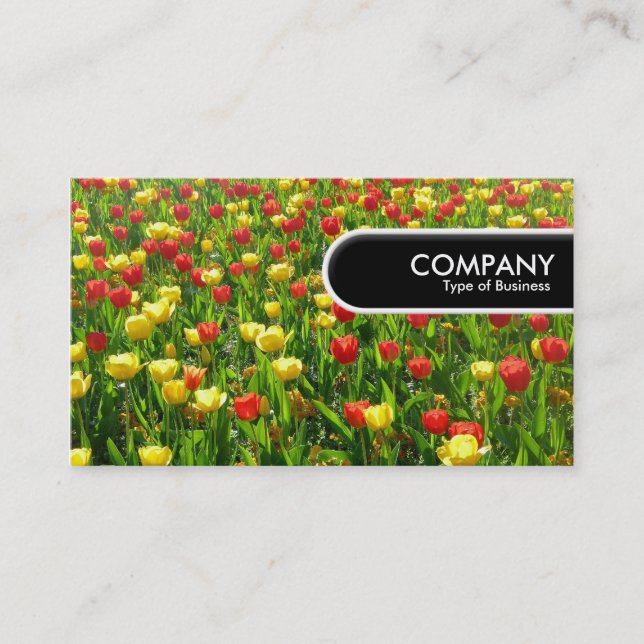 Rounded Edge Tag - Sea of Tulips II (Front)