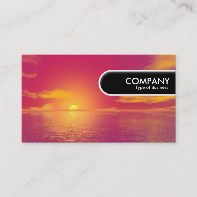 Rounded Edge Tag - Sunrise Sunset (Front)