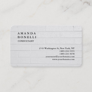 Rounded Exclusive Wall Trendy Minimalist Grey Business Card
