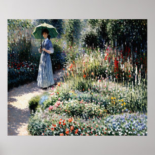 Rounded Flower Bed Poster
