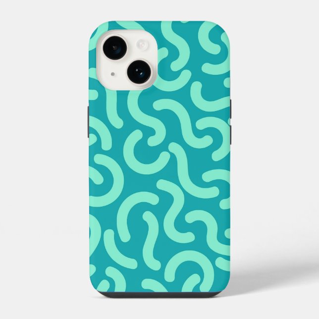 Rounded Lines Seamless Patterns iPhone Case (Back)