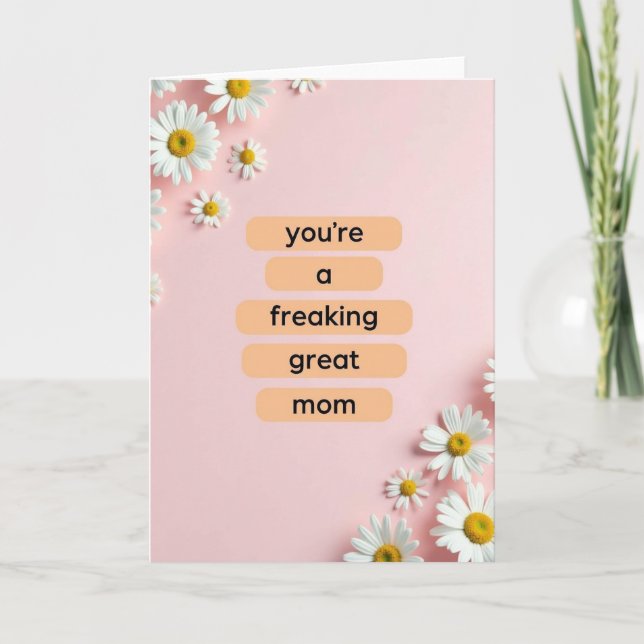 Rounded Orange Mom Card (Front)