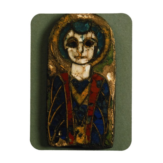 Rounded plaque, depicting Christ or a saint, late Magnet (Vertical)