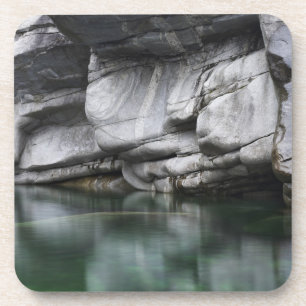 Rounded Rock Cliff by Verzasca River Coaster