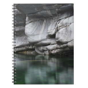 Rounded Rock Cliff by Verzasca River Notebook