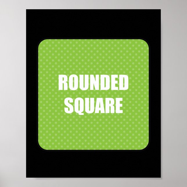 Rounded Square 15x15 Poster (Front)