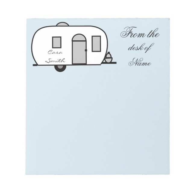 Rounded travel trailer Thunder_Cove Notepad (Front)