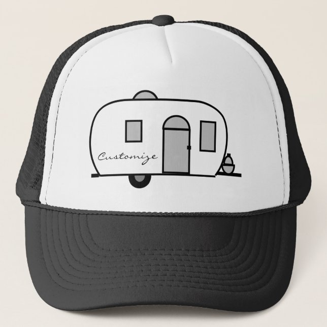 Rounded travel trailer Thunder_Cove Trucker Hat (Front)