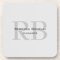 Rounded White Grey Monogram Manager