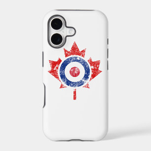 Roundel Canada Curling Hockey Target Grunge Ice