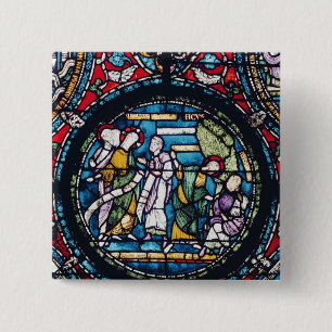 Roundel depicting the Parable of the Fig Tree 15 Cm Square Badge
