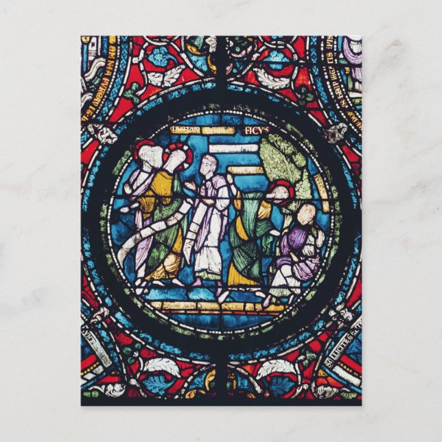 Roundel depicting the Parable of the Fig Tree Postcard (Front)