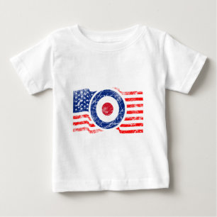 Roundel Mods USA Target Scooter Baby T-Shirt