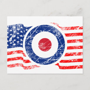 Roundel Mods USA Target Scooter Postcard