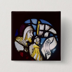Roundel of the prophet Jeremiah, 15th century 15 Cm Square Badge
