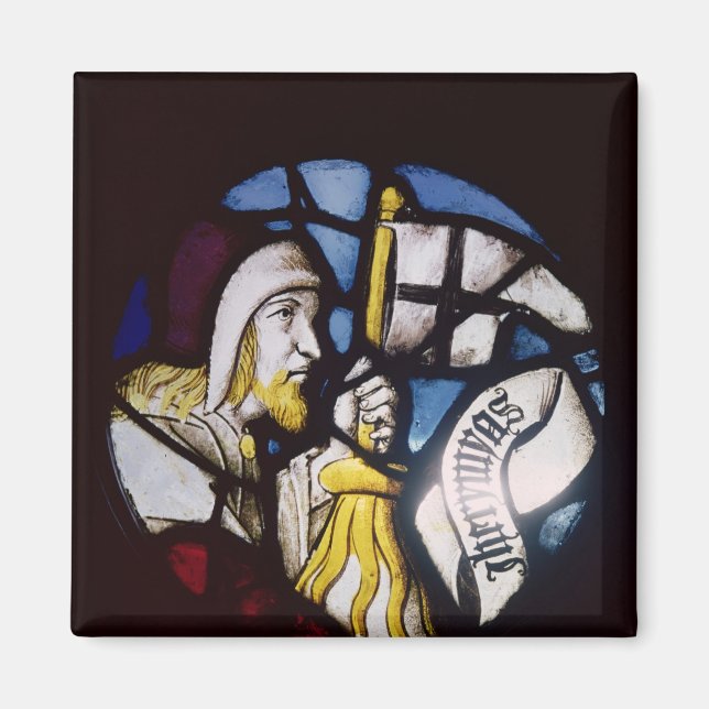 Roundel of the prophet Jeremiah, 15th century Magnet (Front)